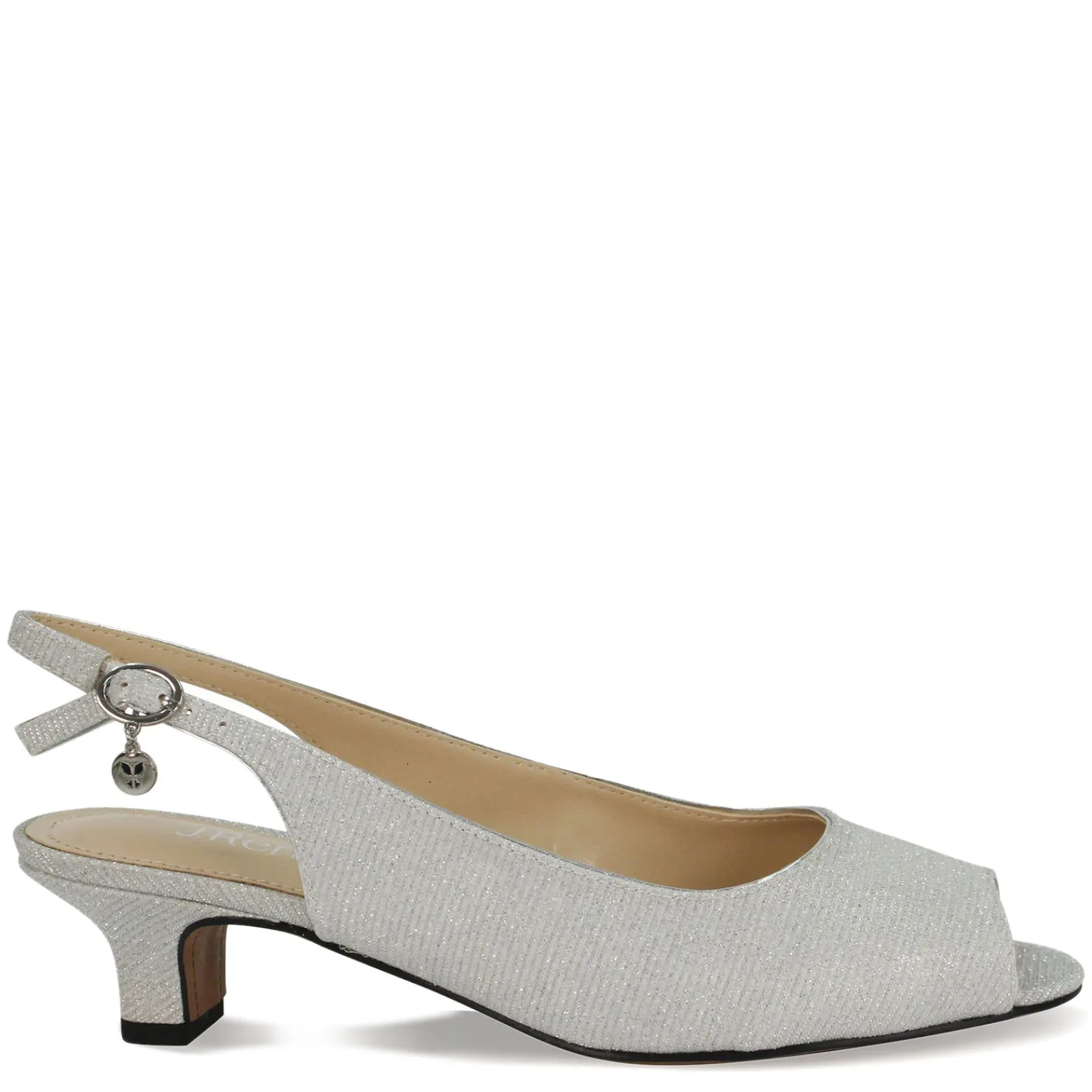 J Renee Pumps & Heels|Women's , Jenvey Sandal Silver Glitter