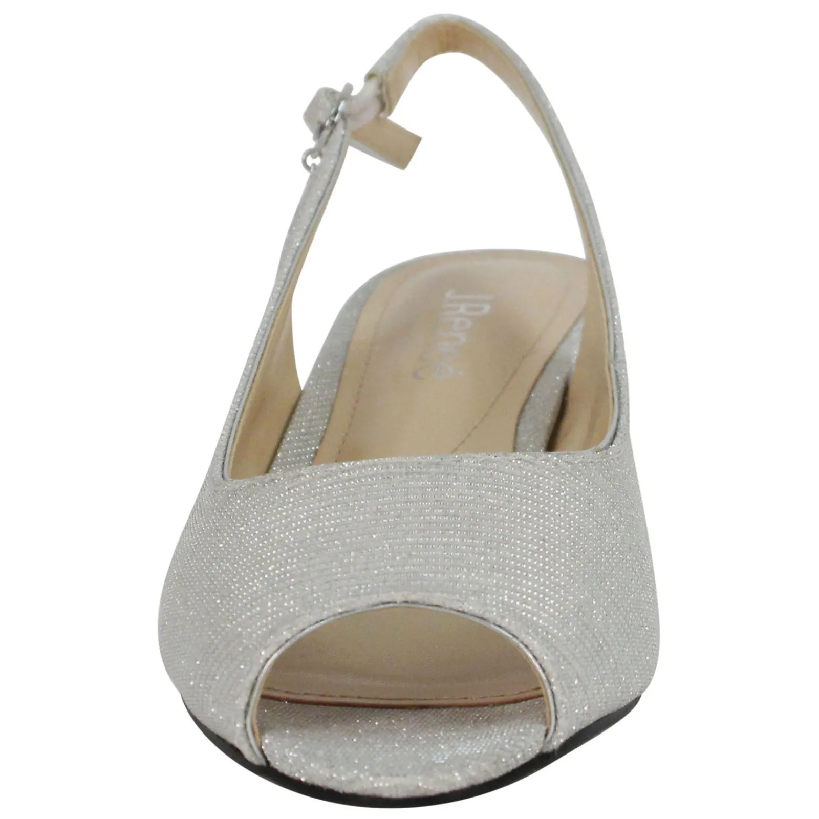 J Renee Pumps & Heels|Women's , Jenvey Sandal Silver Glitter