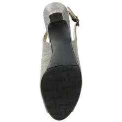 J Renee Pumps & Heels|Women's , Jenvey Sandal Pewter Glitter