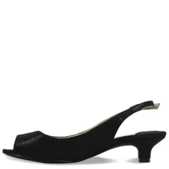 J Renee Pumps & Heels|Women's , Jenvey Sandal Black Satin