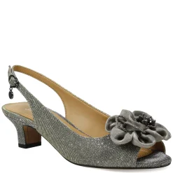 J Renee Sandals|Women's , Leonelle Sandal Pewter Glitter