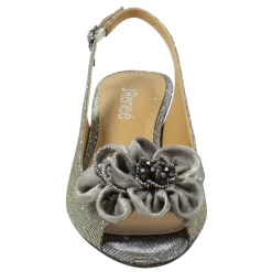J Renee Sandals|Women's , Leonelle Sandal Pewter Glitter