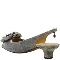 J Renee Sandals|Women's , Leonelle Sandal Pewter Glitter