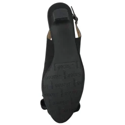 J Renee Pumps & Heels|Women's , Leonelle Sandal Black Satin