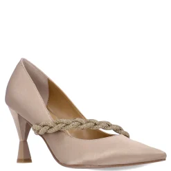 J Renee Pumps & Heels|Women's , Nyomee Pump Beige Satin
