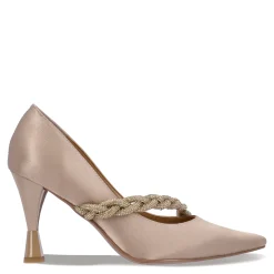 J Renee Pumps & Heels|Women's , Nyomee Pump Beige Satin