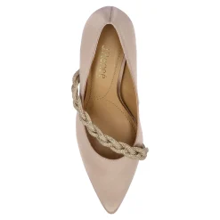 J Renee Pumps & Heels|Women's , Nyomee Pump Beige Satin