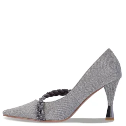J Renee Pumps & Heels|Women's , Nyomee Pump Pewter Glitter