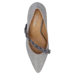 J Renee Pumps & Heels|Women's , Nyomee Pump Pewter Glitter