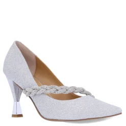 J Renee Pumps & Heels|Women's , Nyomee Pump Silver Glitter