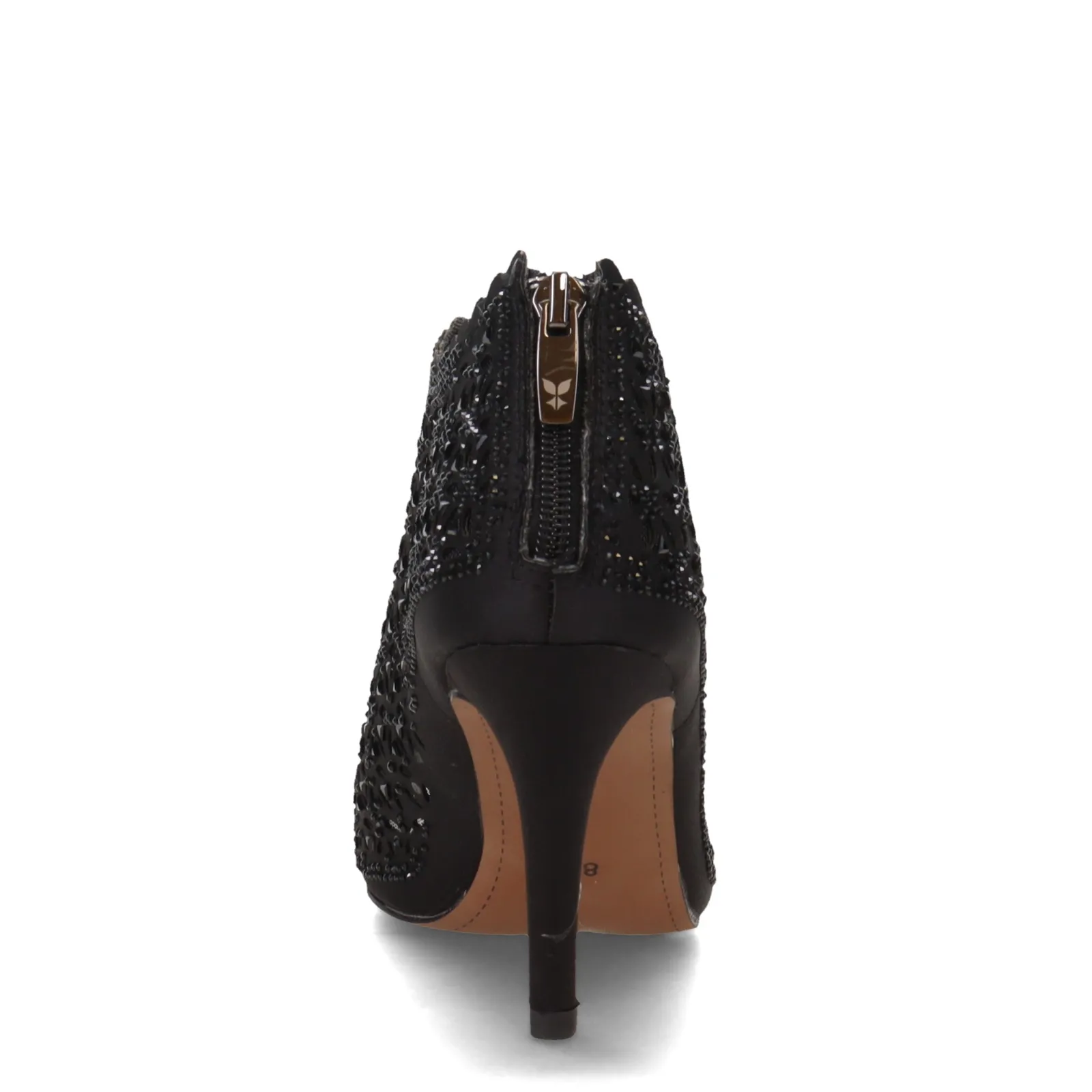 J Renee Sandals|Women's , Radita Shootie Black Satin