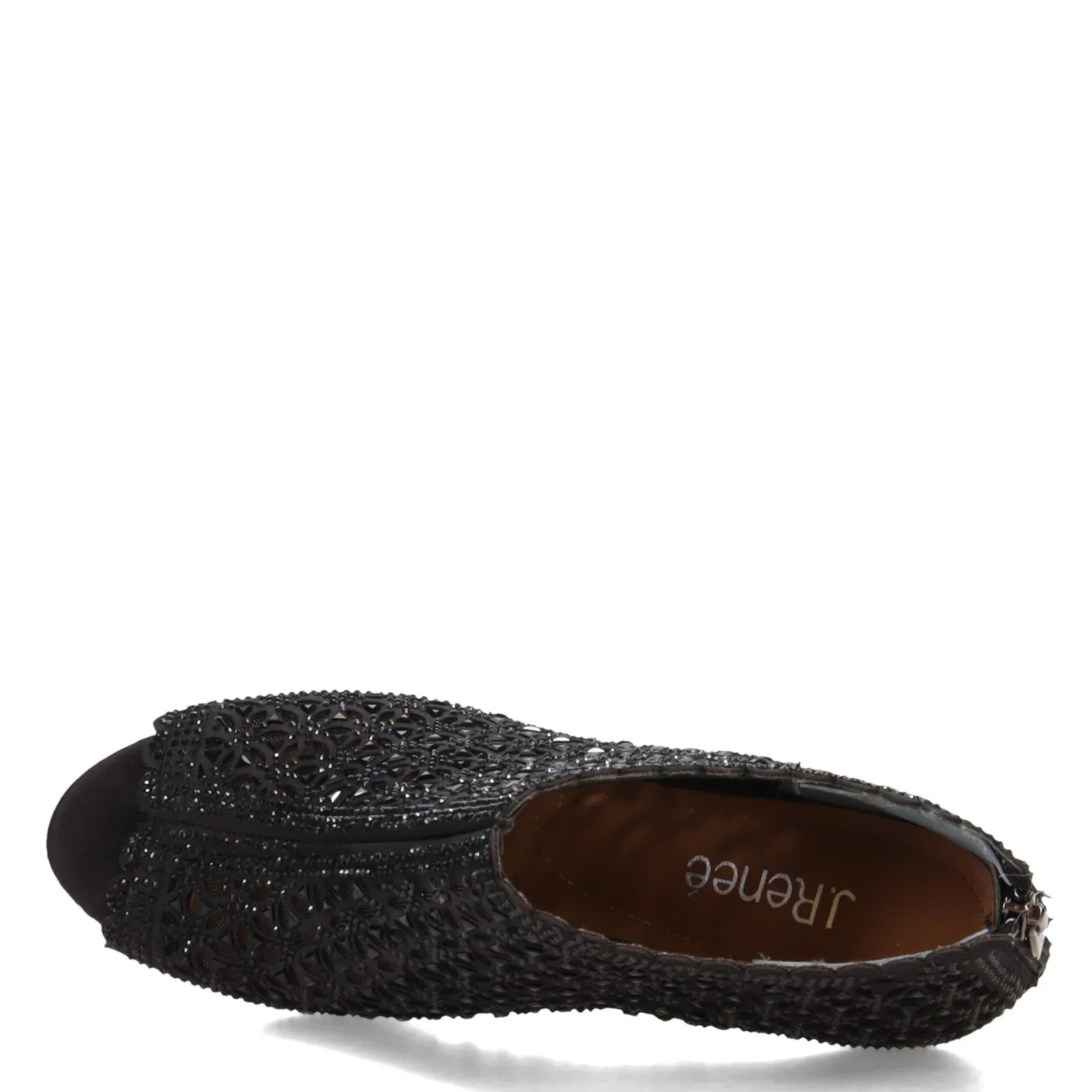 J Renee Sandals|Women's , Radita Shootie Black Satin