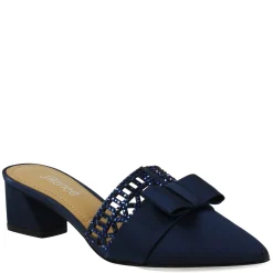J Renee Pumps & Heels|Women's , Randa Mule Navy Satin