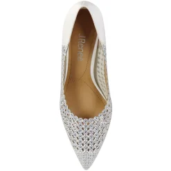 J Renee Pumps & Heels|Women's , Sesily Pump White Satin