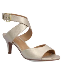 J Renee Sandals|Women's , Soncino Sandal Gold Suede