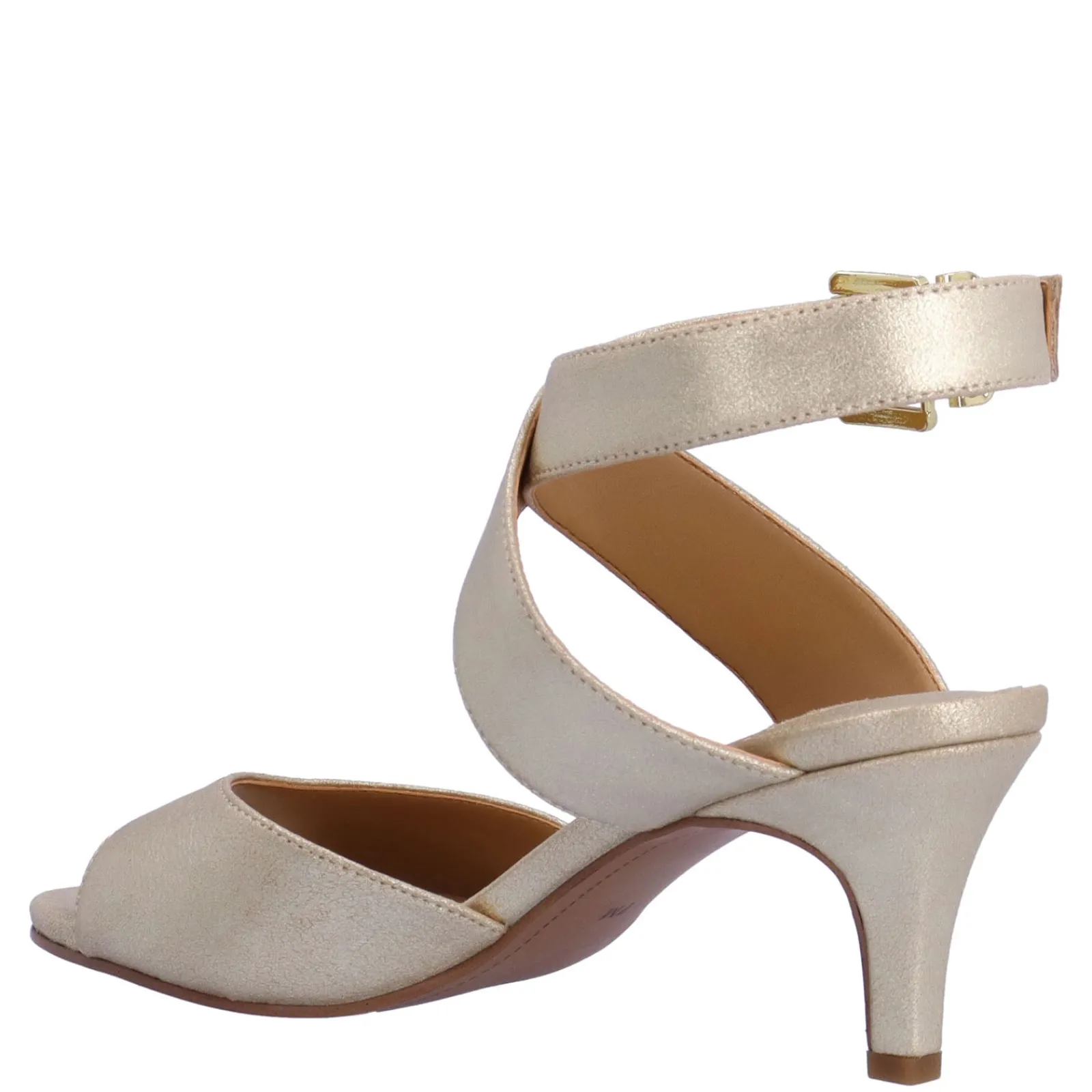 J Renee Sandals|Women's , Soncino Sandal Gold Suede