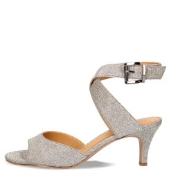 J Renee Sandals|Women's , Soncino Sandal Pewter Glitter
