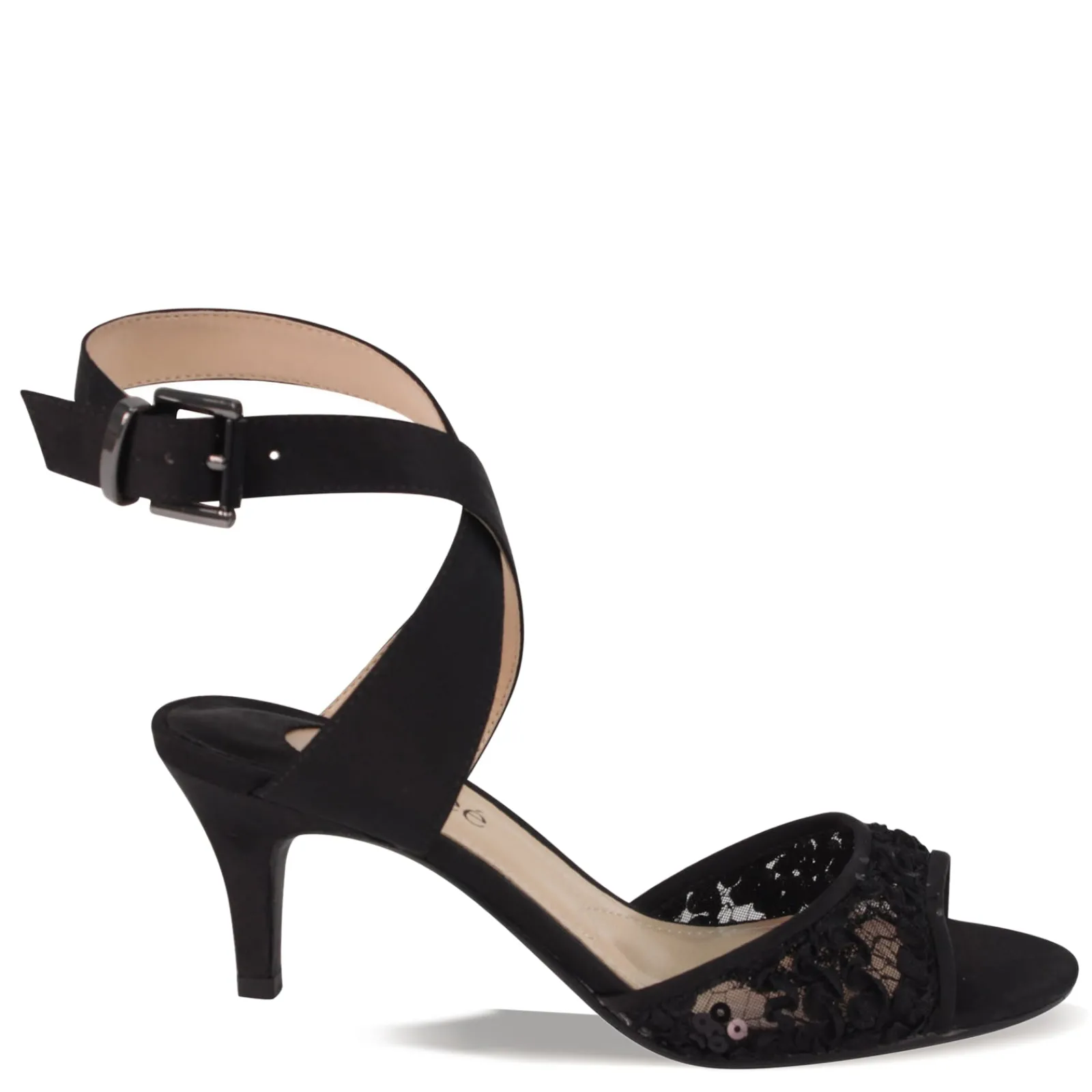 J Renee Sandals|Women's , Soncino Sandal Black Lace
