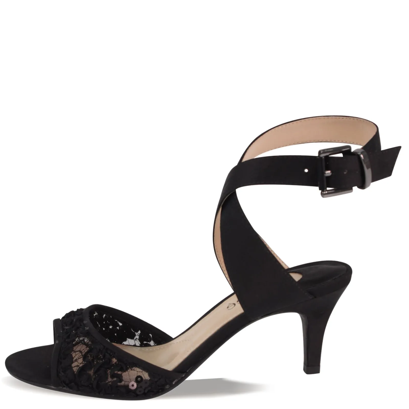 J Renee Sandals|Women's , Soncino Sandal Black Lace