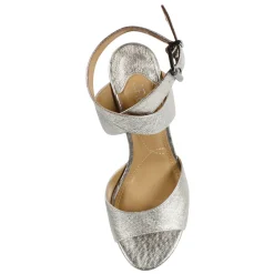 J Renee Sandals|Women's , Soncino Sandal Taupe Metallic Nappa