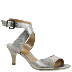 J Renee Pumps & Heels|Women's , Soncino Sandal Taupe Metallic Nappa