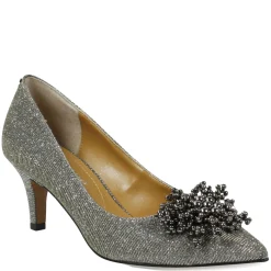 J Renee Pumps & Heels|Women's , Tacitha Pump Pewter Glitter