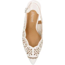 J Renee Pumps & Heels|Women's , Valerian Pump White Patent