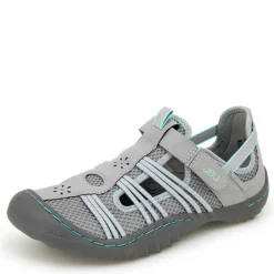 JBU by Jambu Sandals|Women's , Josie Water Ready Slip-On Grey/Pale Teal