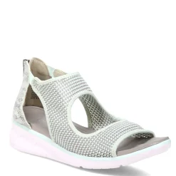 JBU by Jambu Wedges|Women's , Margot Sandal Mint Snake