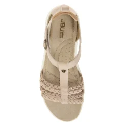 JBU by Jambu Sandals|Women's , Prague Sandal Light Beige/Tan