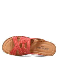 Josef Seibel Wedges|Women's , Catalonia 01 Sandal Hibiscus