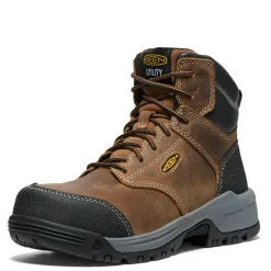 KEEN Utility Work & Safety|Women's , Evanston 6-inch ESD Composite Toe Work Boot Bison/Black