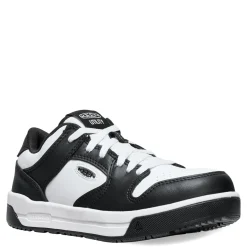 KEEN Utility Sneakers & Athletic|Women's , Overton Comp Toe Work Sneaker White/Black