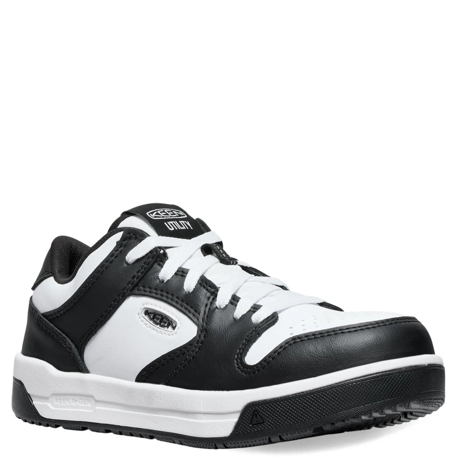 KEEN Utility Sneakers & Athletic|Women's , Overton Comp Toe Work Sneaker White/Black
