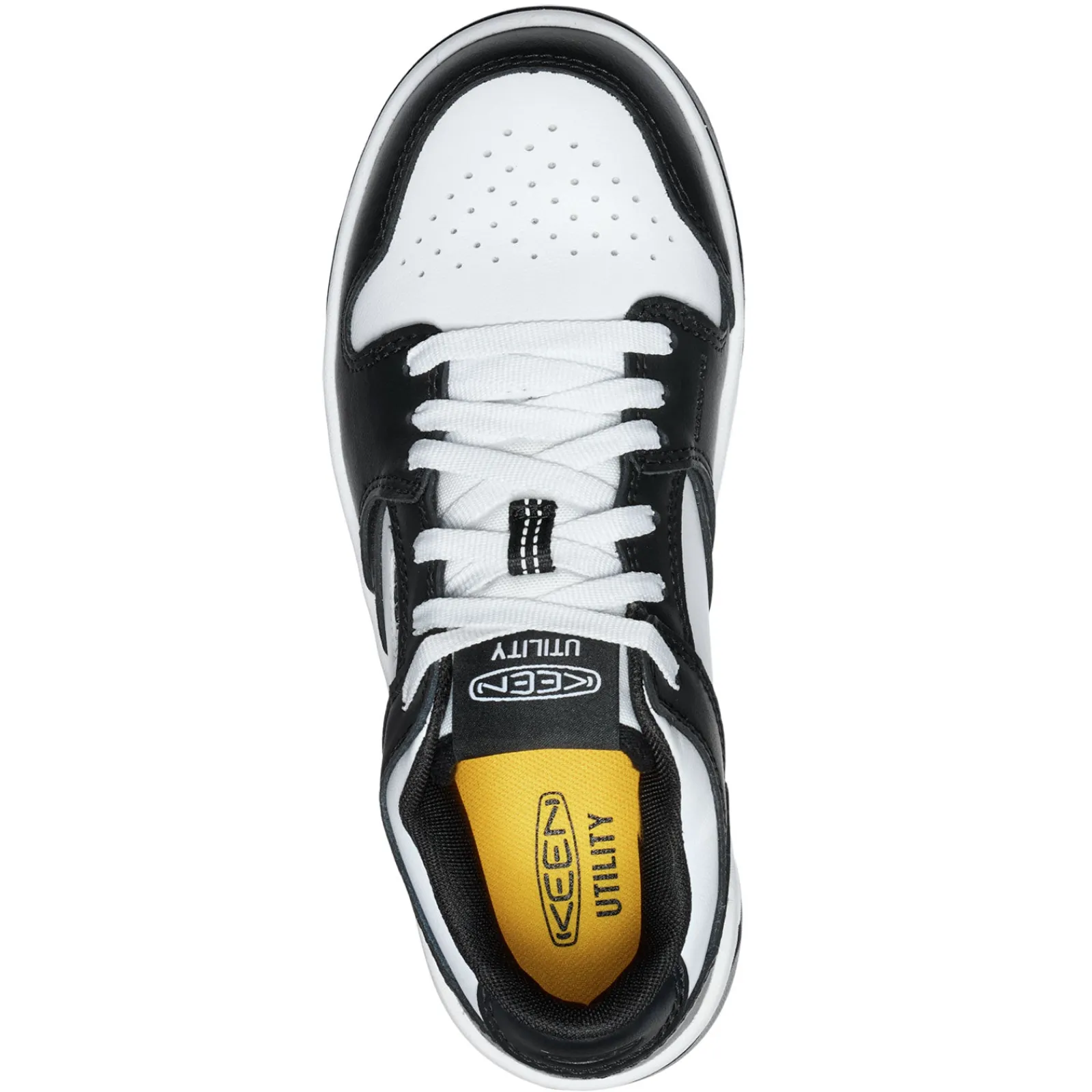 KEEN Utility Sneakers & Athletic|Women's , Overton Comp Toe Work Sneaker White/Black