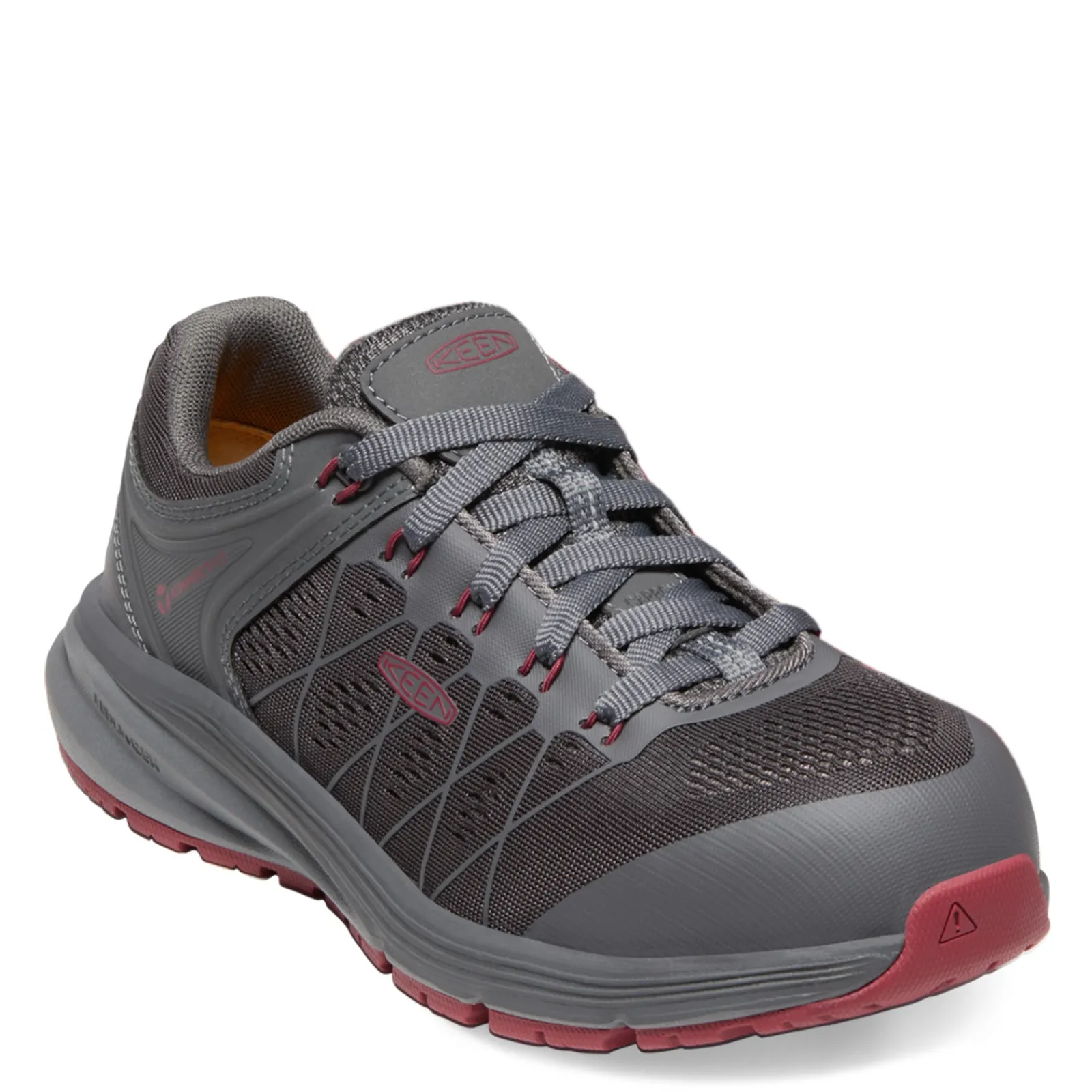 KEEN Utility Work & Safety|Women's , Vista Energy CT Waterproof Work Shoe Magnet/Rhubarb