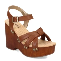 Korks Pumps & Heels|Women's , Dawson Sandal Brown