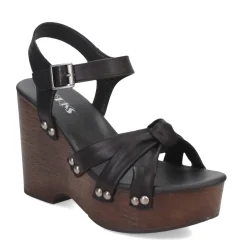 Korks Wedges|Women's , Dawson Sandal Black