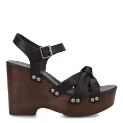 Korks Wedges|Women's , Dawson Sandal Black