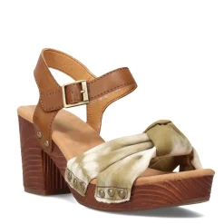 Korks Pumps & Heels|Women's , Natalia Sandal Tan Green