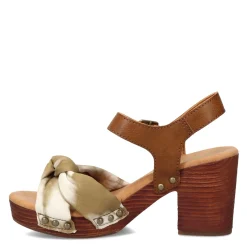 Korks Pumps & Heels|Women's , Natalia Sandal Tan Green