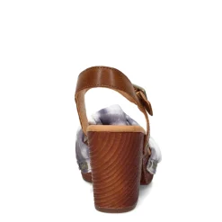 Korks Pumps & Heels|Women's , Natalia Sandal Tan Blue