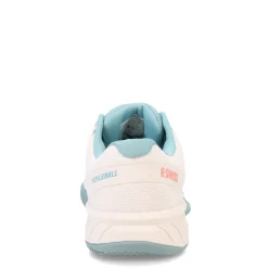 K-Swiss Sneakers & Athletic|Women's , Express Light Pickleball Shoe White/Nile Blue/Desert Flower