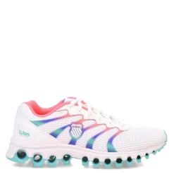 K-Swiss Sneakers & Athletic|Women's , Tubes Comfort 200 Sneaker White/Fluo Pink/Blue Turquoise
