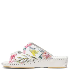 La Plume Sandals|Women's , Jen Sandal White Floral