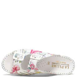 La Plume Sandals|Women's , Jen Sandal White Floral