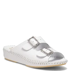 La Plume Sandals|Women's , Jen Sandal White Rhinestone