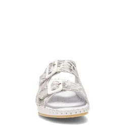 La Plume Sandals|Women's , Jen Sandal White Metallic