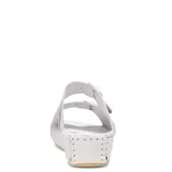 La Plume Sandals|Women's , Jen Sandal White Metallic