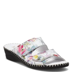 La Plume Sandals|Women's , Jessica Sandal White Floral
